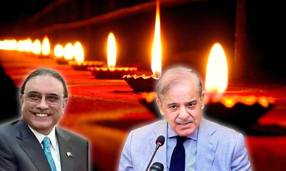 دیوالی کے موقع پر صدر و وزیراعظم کی قوم کو مبارکباد