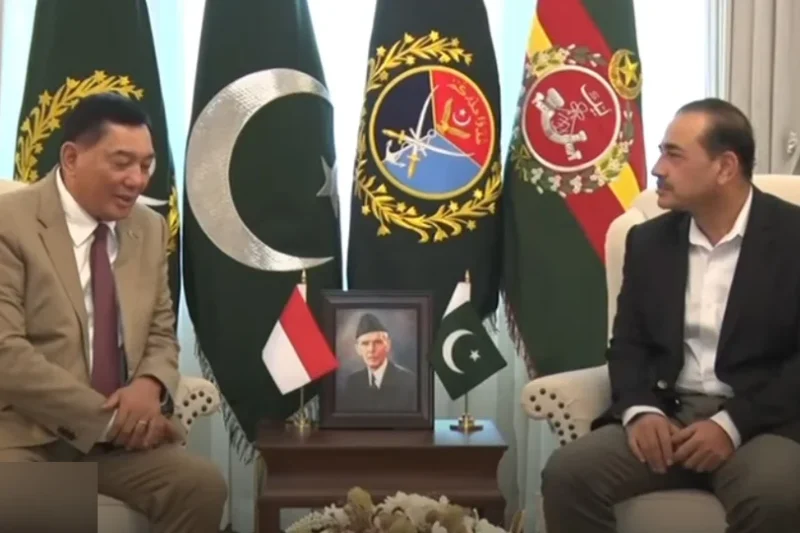 انڈونیشین وزیر دفاع کی جی ایچ کیو آمد، فیلڈ مارشل سے اہم ملاقات