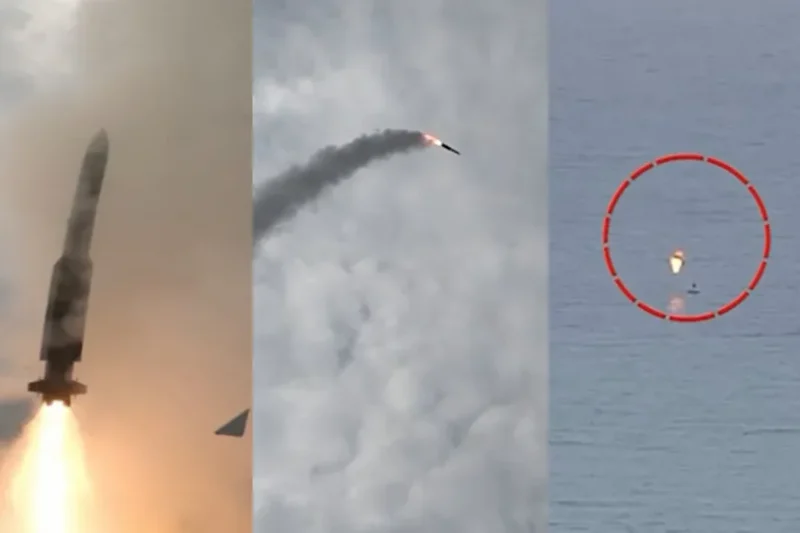 پاک بحریہ کا سطح سے فضا میں مار کرنے والے میزائل کا کامیاب تجربہ