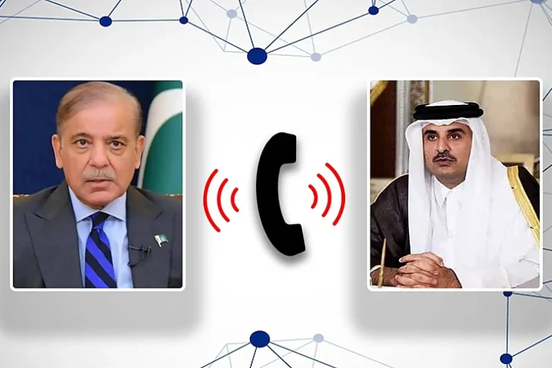 وزیر اعظم شہباز شریف اور امیر قطر کا ٹیلیفونک رابطہ، تعلقات مضبوط بنانے کے عزم کا اعادہ